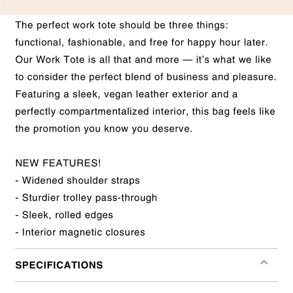 Beis “The Work Tote” in black croc - Picture 6 of 6